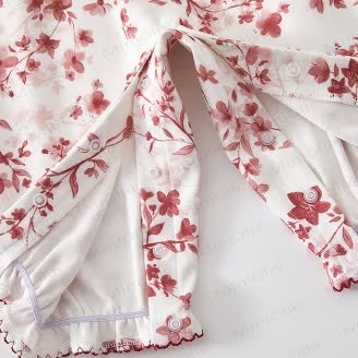 Baby Floral Tulip Collar Romper - image 5