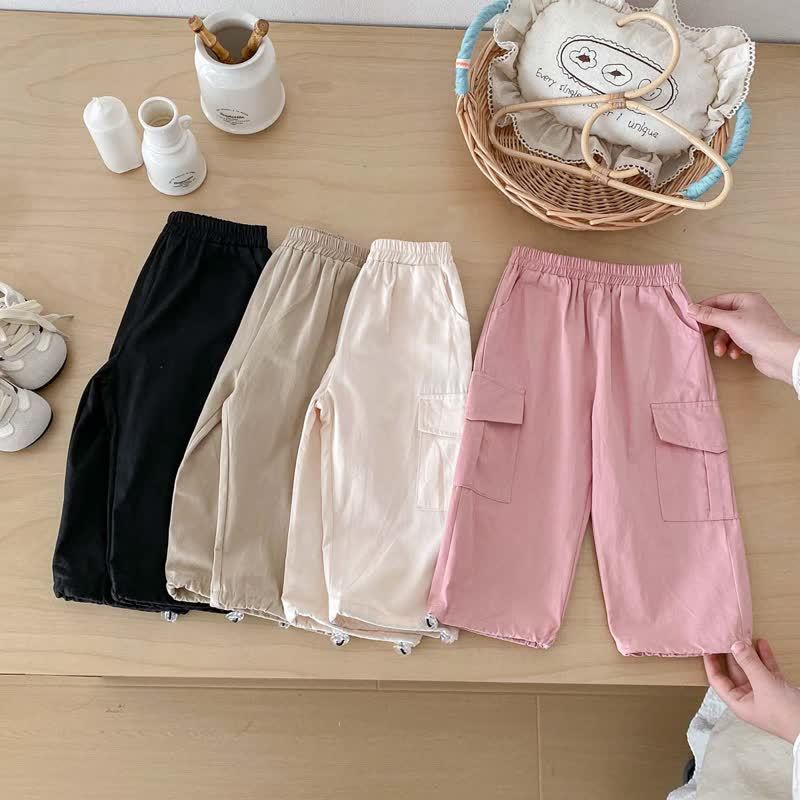 Baby Toddler Solid Color Worker Loose Pants - image 2