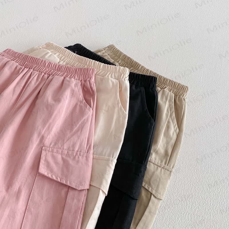 Baby Toddler Solid Color Worker Loose Pants - image 11