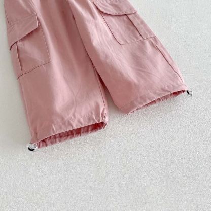 Baby Toddler Solid Color Worker Loose Pants - image 13