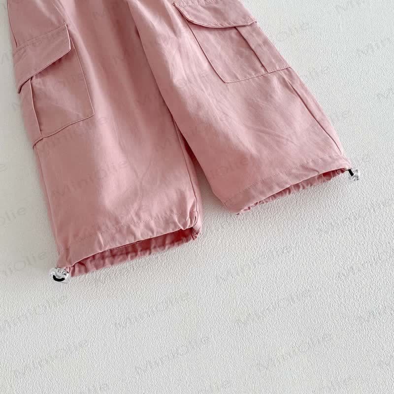 Baby Toddler Solid Color Worker Loose Pants - image 13