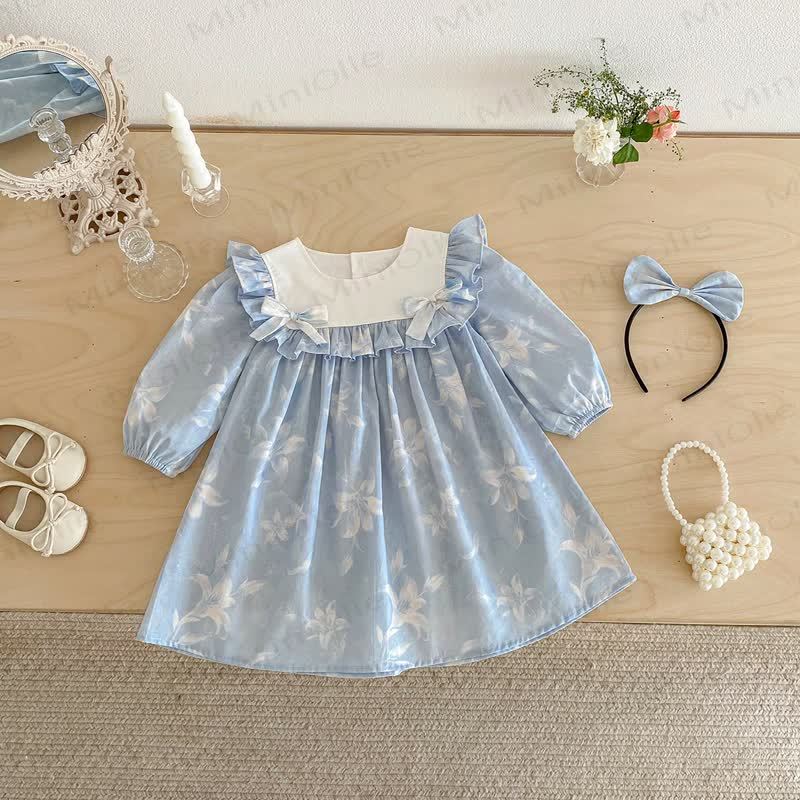 Toddler Kid Girl Flower Bow Dress - image 4