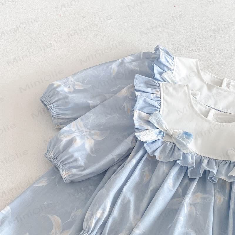 Toddler Kid Girl Flower Bow Dress - image 6