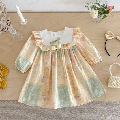 Toddler Kid Girl Flower Sweet Dress - image 3