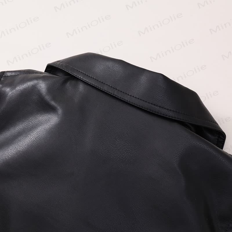 Toddler Girl Faux Leather Jacket - image 9