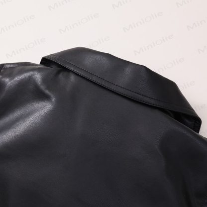 Toddler Girl Faux Leather Jacket - image 9