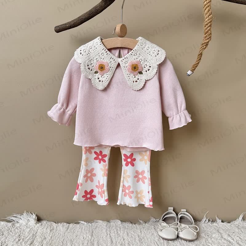 Baby Girl Floral Lace 2-piece Set - image 2
