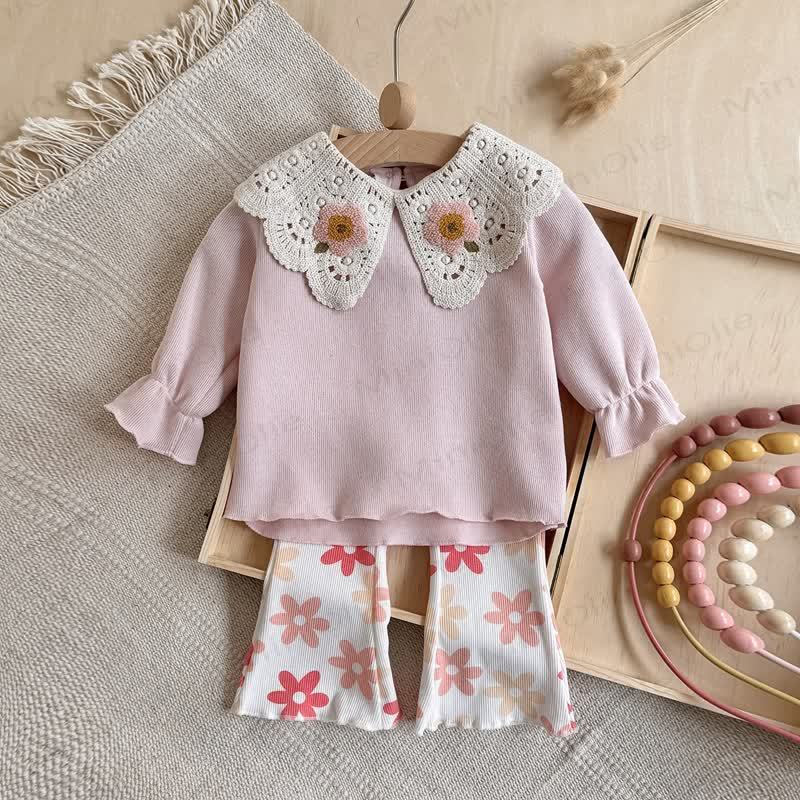 Baby Girl Floral Lace 2-piece Set - image 3
