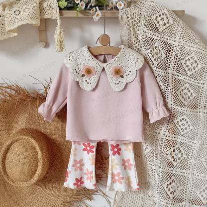 Baby Girl Floral Lace 2-piece Set - image 8