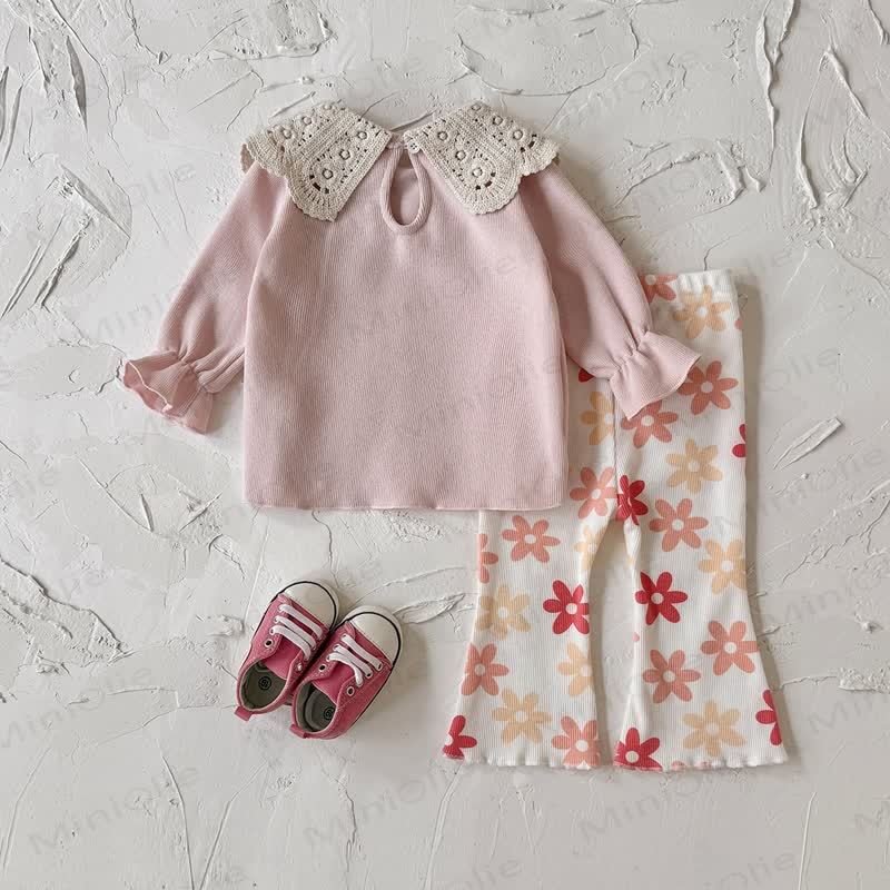 Baby Girl Floral Lace 2-piece Set - image 7
