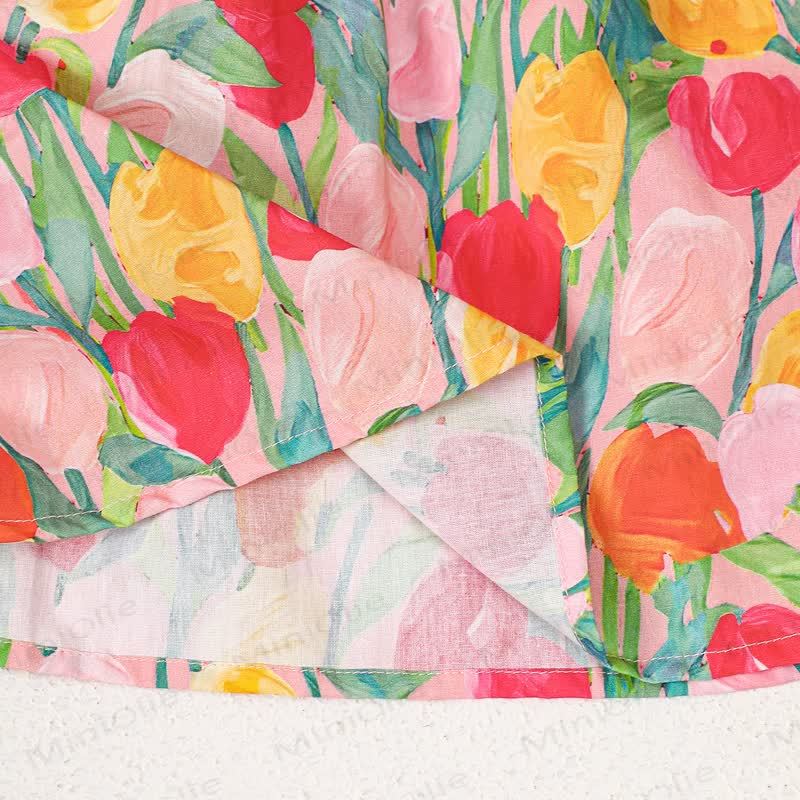 Baby Toddler Girl Lapel Flower Dress - image 11