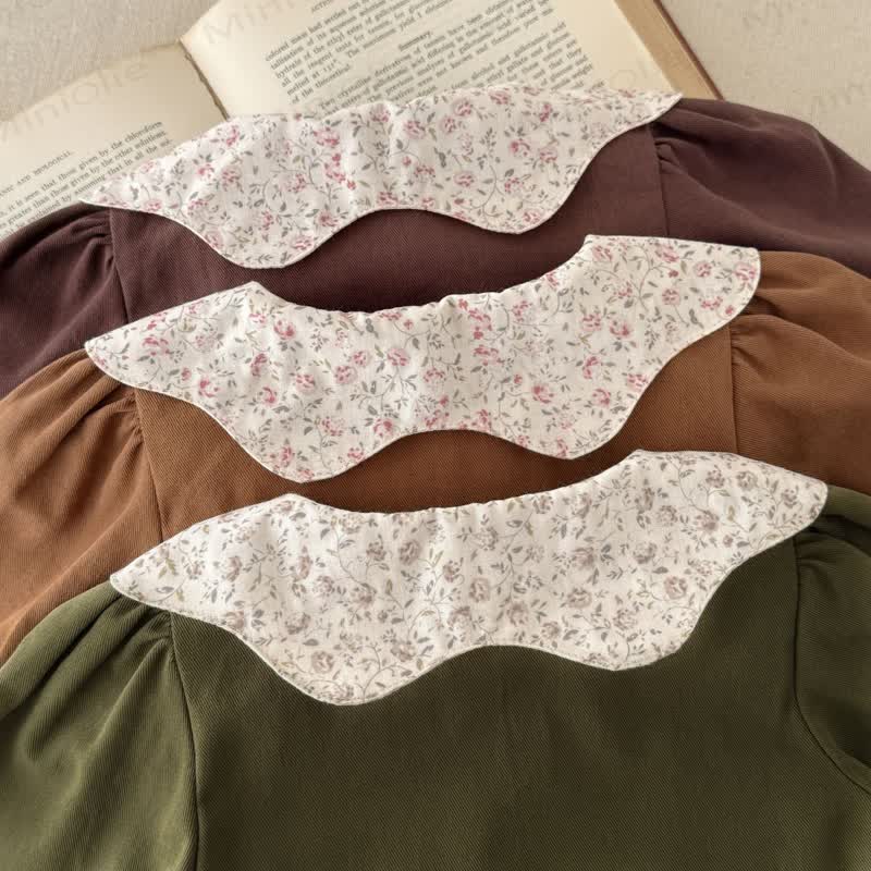 Baby Toddler Girl Lapel Floral Lace Dress - image 7