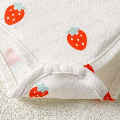SWEETY Baby Girl 3D Love Dress & Strawberry Bodysuit - image 9