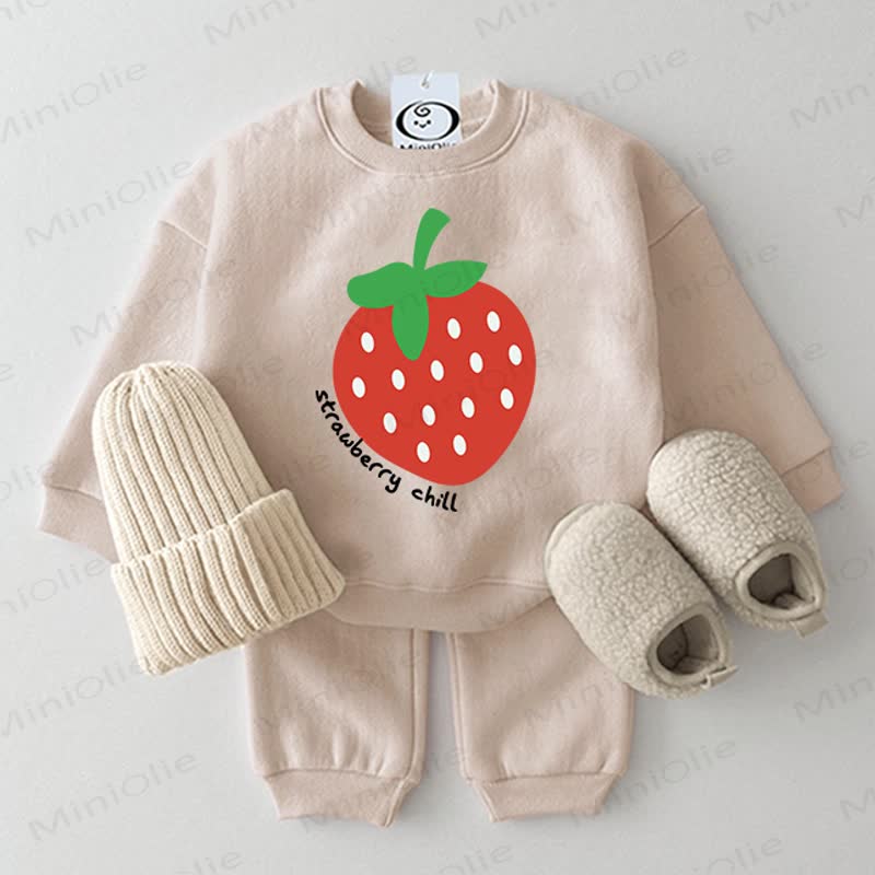 Baby Strawberry Beige 2-piece Set - Beige - 2-3T - image 1