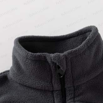 Kid Solid Color Fleece Vest - image 6