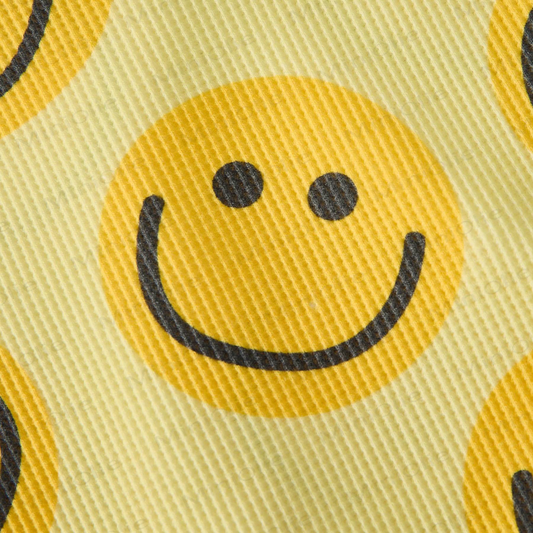Baby Waffle Yellow Smiley Face Sweatshirt 2-piece Set - image 5