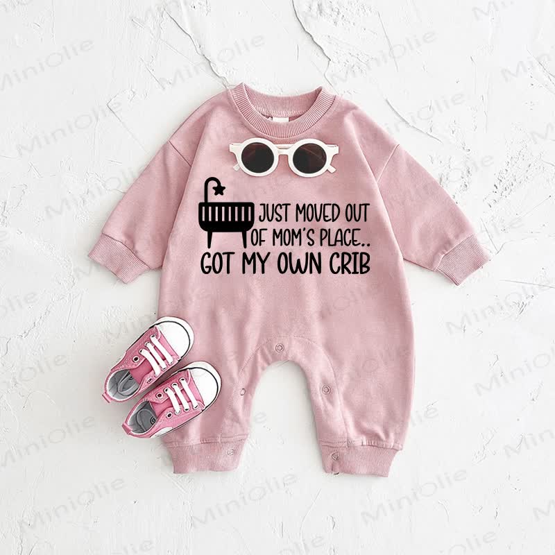 GOT MY OWN CRIB Baby Pink Romper - Pink - 2-3T - image 1