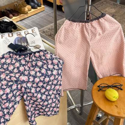 Baby Toddler Girl Flower/Dot Pants - image 2