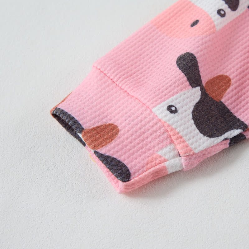 Baby Cow Pink Waffle 2-piece Set - image 4