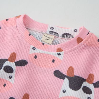 Baby Cow Pink Waffle 2-piece Set - image 5