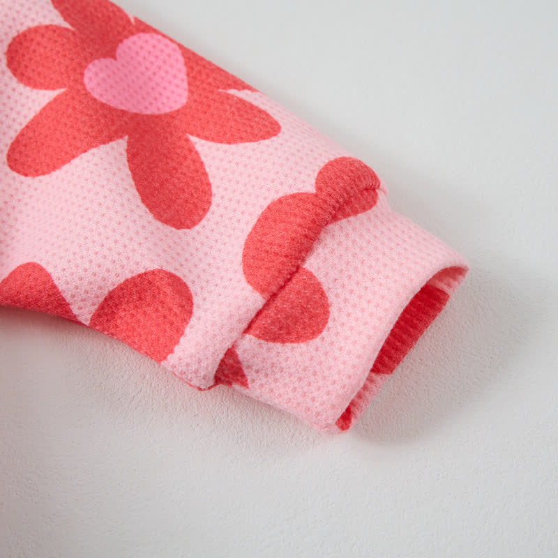 Baby Flower Heart Pink Waffle 2-piece Set - image 6