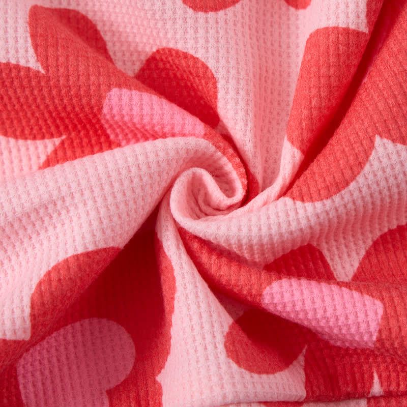 Baby Flower Heart Pink Waffle 2-piece Set - image 8