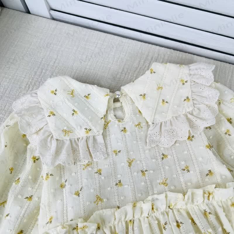 Baby Toddler Girl Flower Lace Dress - image 8