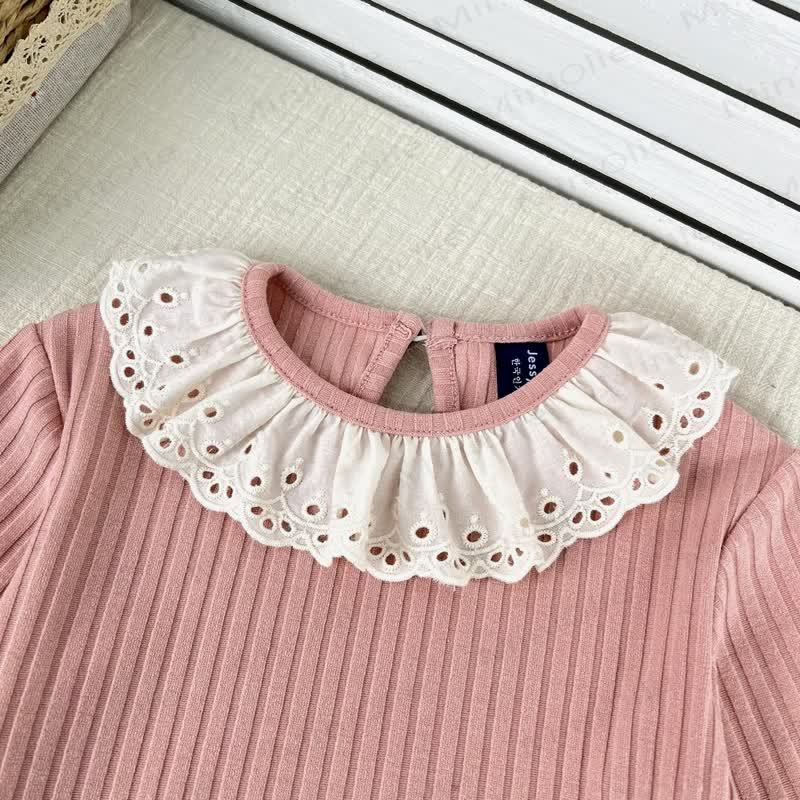 Baby Toddler Girl Solid Color Lace Top/Suspender Dress - image 7