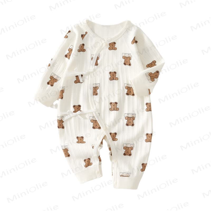  Baby Newborn Bear/Heart Kimono Romper - image 5