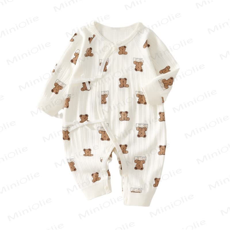  Baby Newborn Bear/Heart Kimono Romper - image 5