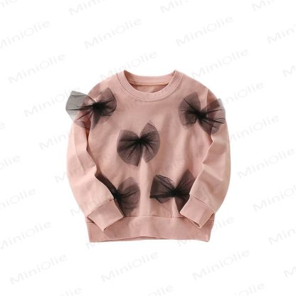 Kid Bow Pink Sweatshirt - image 5