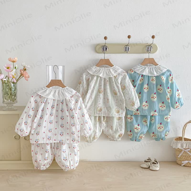 Baby Toddler Girl 2-piece Lapel Set - image 2