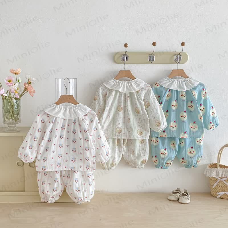 Baby Toddler Girl 2-piece Lapel Set - image 2