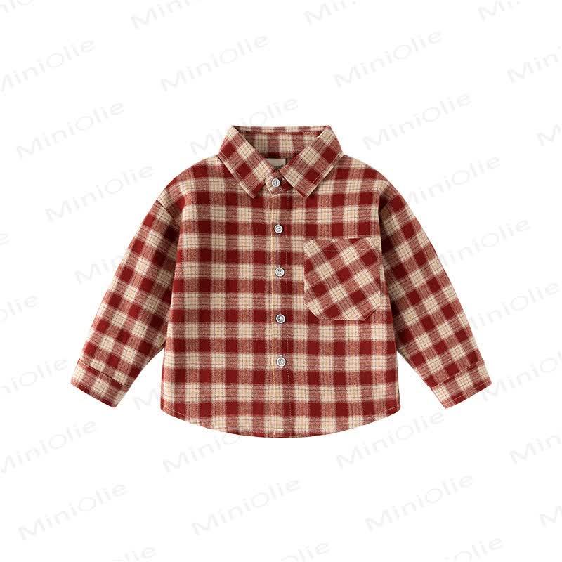 Kid Boy Plaid Pocket Shirt - image 10