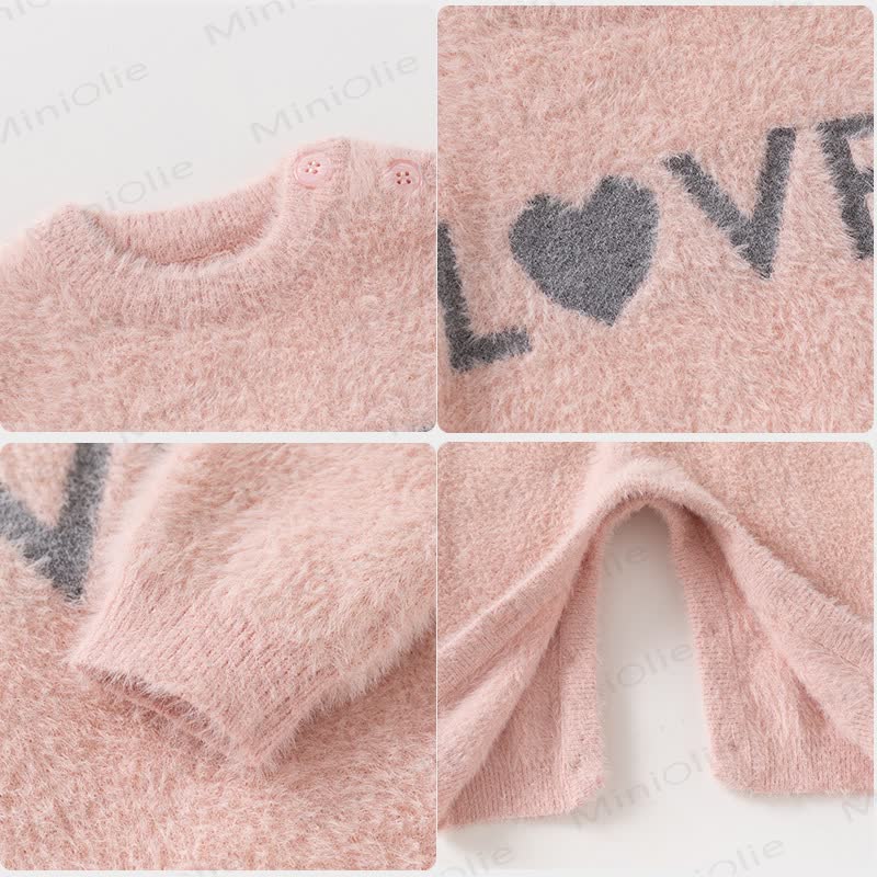LOVE Baby Fleece Romper - image 6