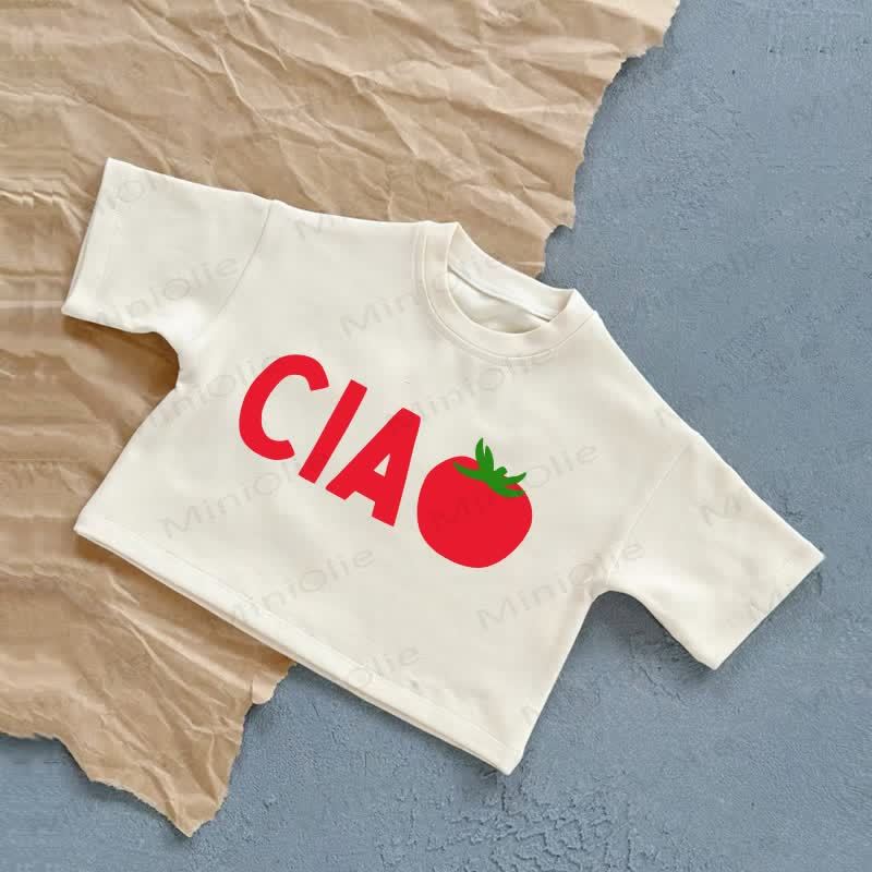 CIAO Baby Tomato Summer Casual T-Shirt - White - 2-3T - image 2
