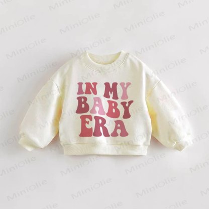 IN MY BABY ERA Baby Toddler Sweatshirt - Cream - 3-5T - image 1