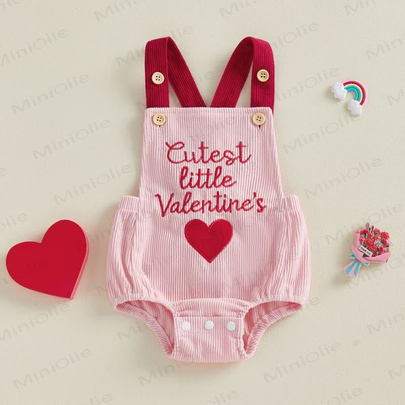 CUTEST LITTLE VALENTINE'S Baby Bodysuit - Pink - 12-18M - image 1