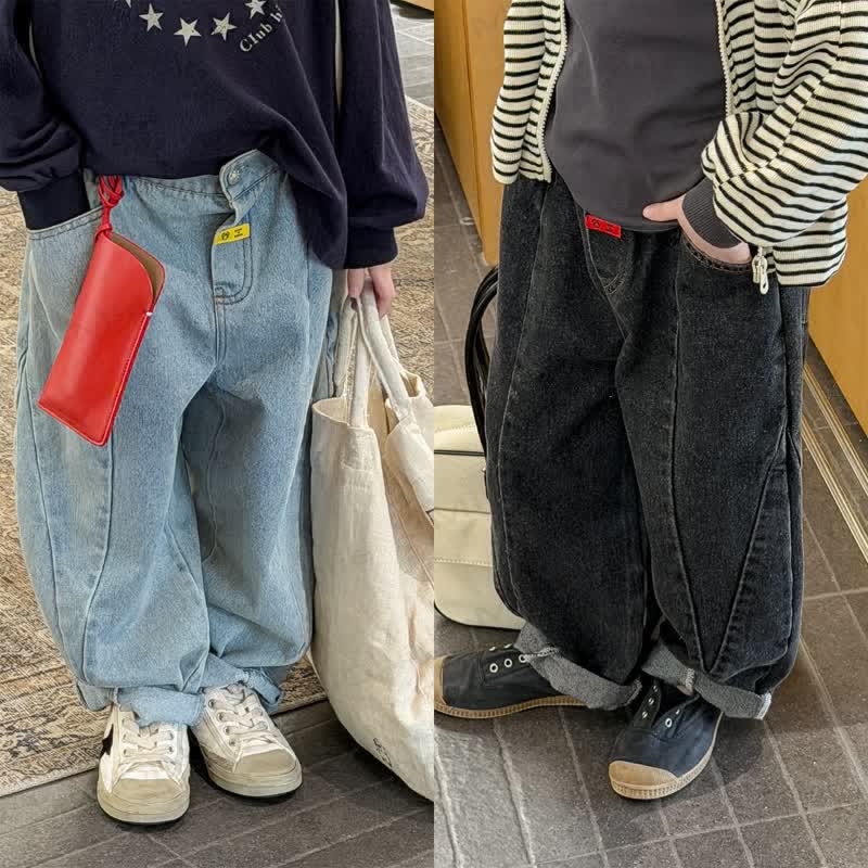 Baby Toddler Denim Solid Color Pants - image 1