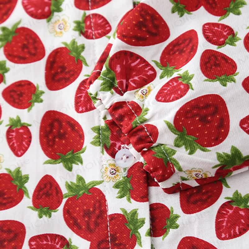 Baby Toddler Girl Strawberry Flower 3-piece Knit Set - image 14