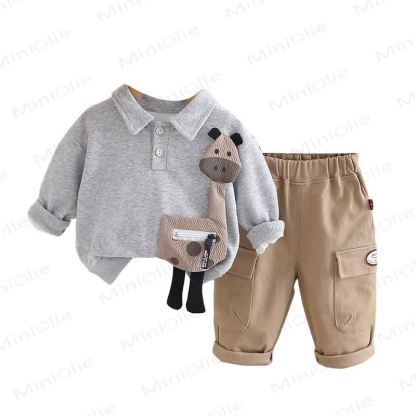 Baby Toddler Boy Giraffe 2-piece Set - image 5