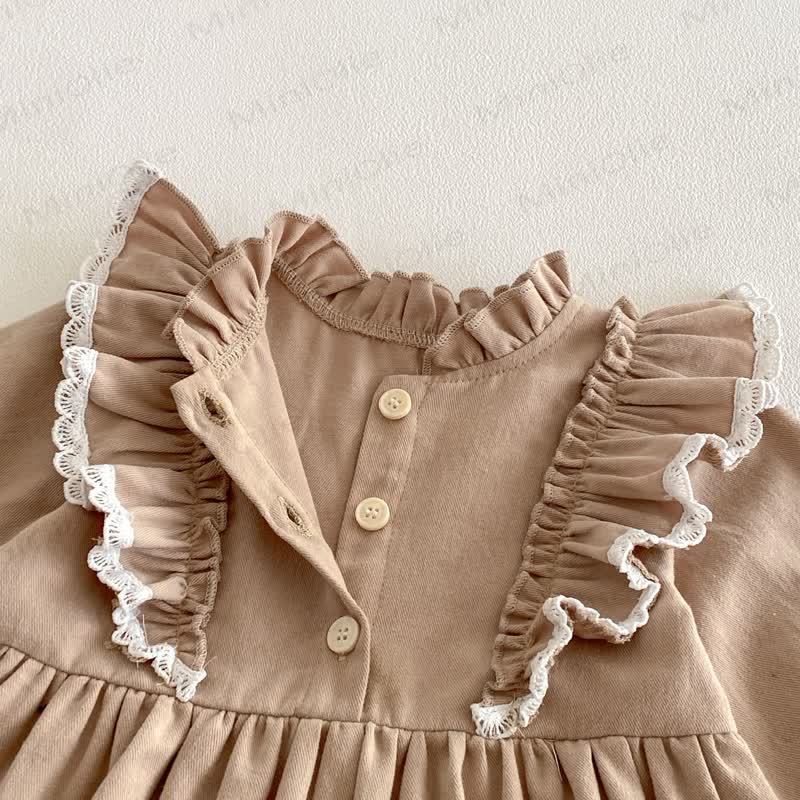 Baby Toddler Girl Solid Color Dress - image 6