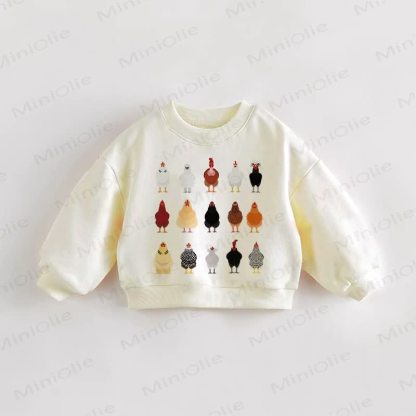 Baby Toddler Chick Cream Sweatshirt - Cream - 3-5T - image 1