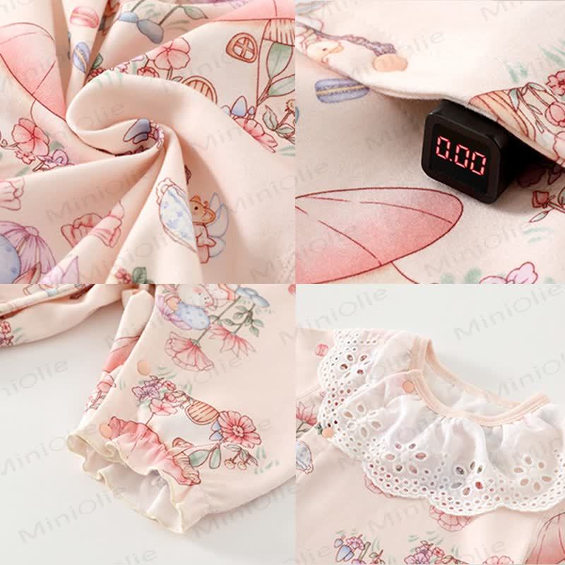 Baby Bunny Mushroom Pink Romper - image 3