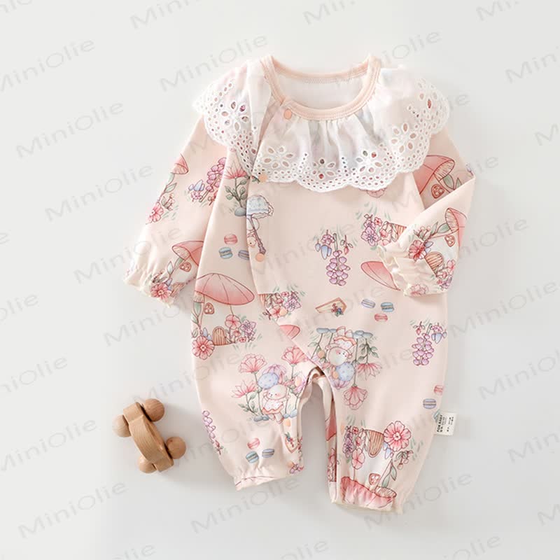 Baby Bunny Mushroom Pink Romper - Pink - 18-24M - image 1