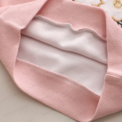 WORLD IS MINE Baby Toddler Girl Flower Bow Smiley 2-piece Set - image 11