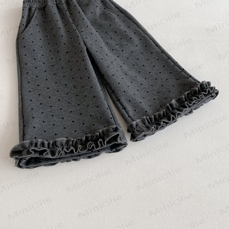 Baby Toddler Girl Grey Dot Bow 3-piece Set - image 12