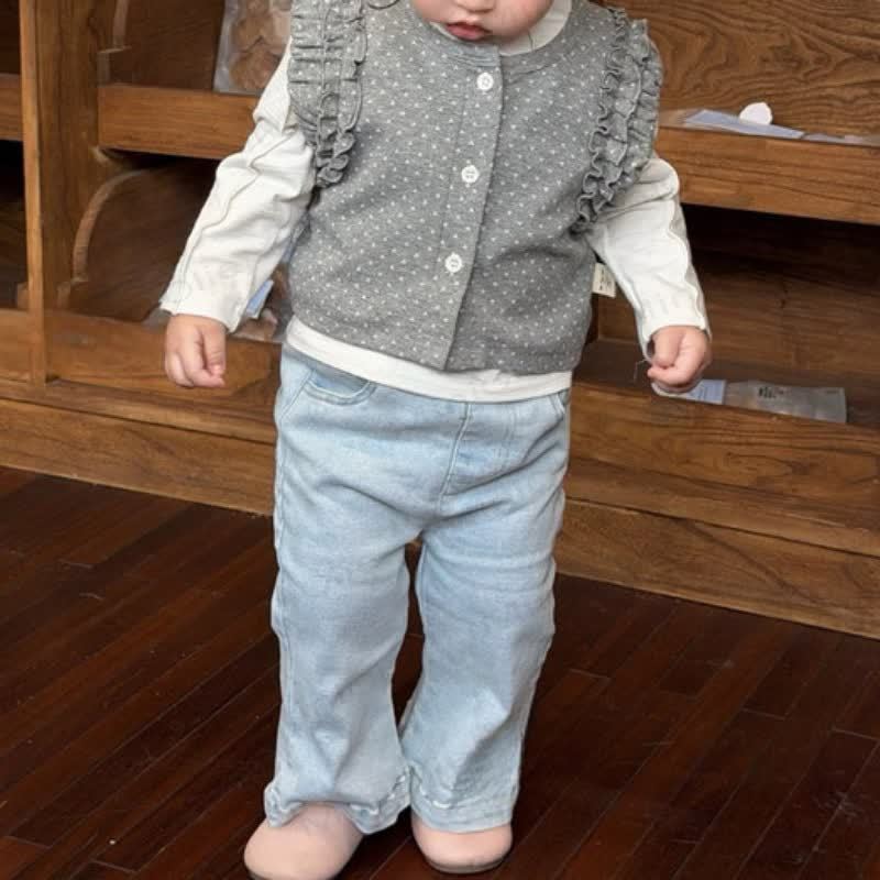 Baby Toddler Solid Color Jean Pants - image 5