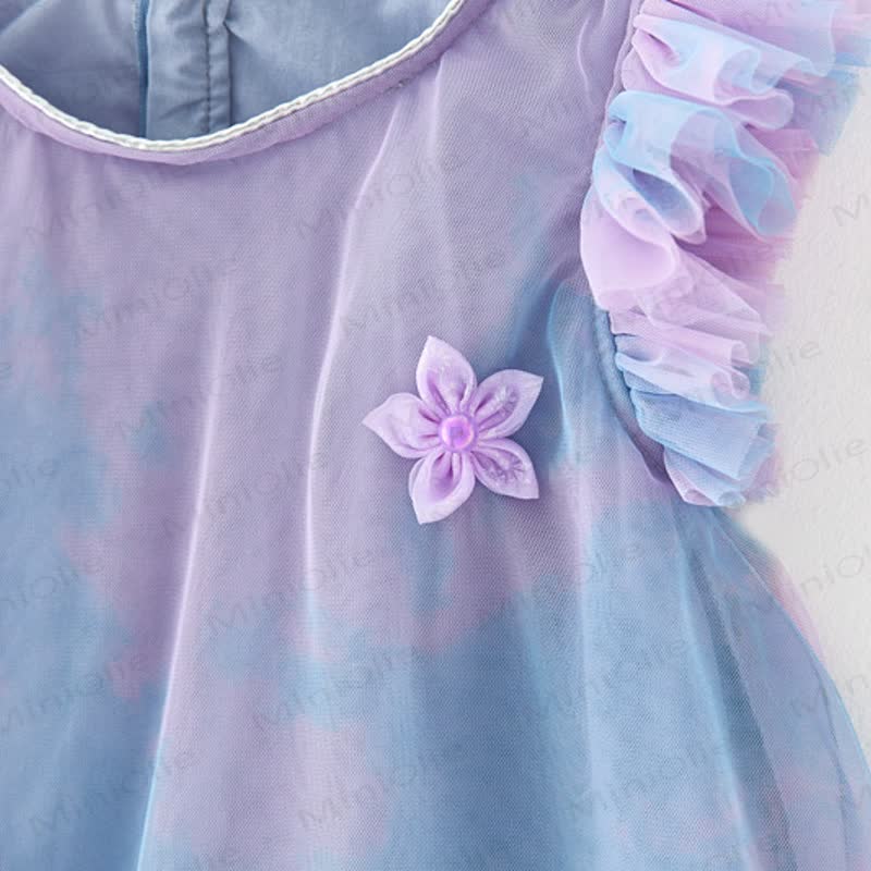 Toddler Kid Girl Flower/Love Mesh Dress - image 8