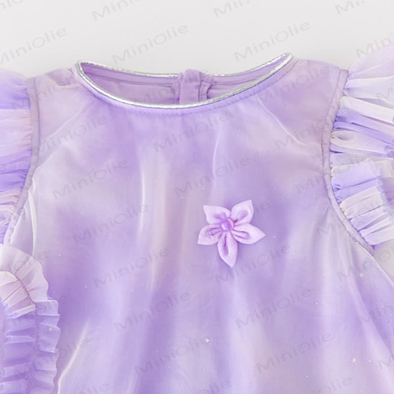 Toddler Kid Girl Flower/Love Mesh Dress - image 14